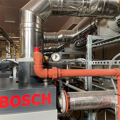 Bosch commercial plant room equipment at a school in kent